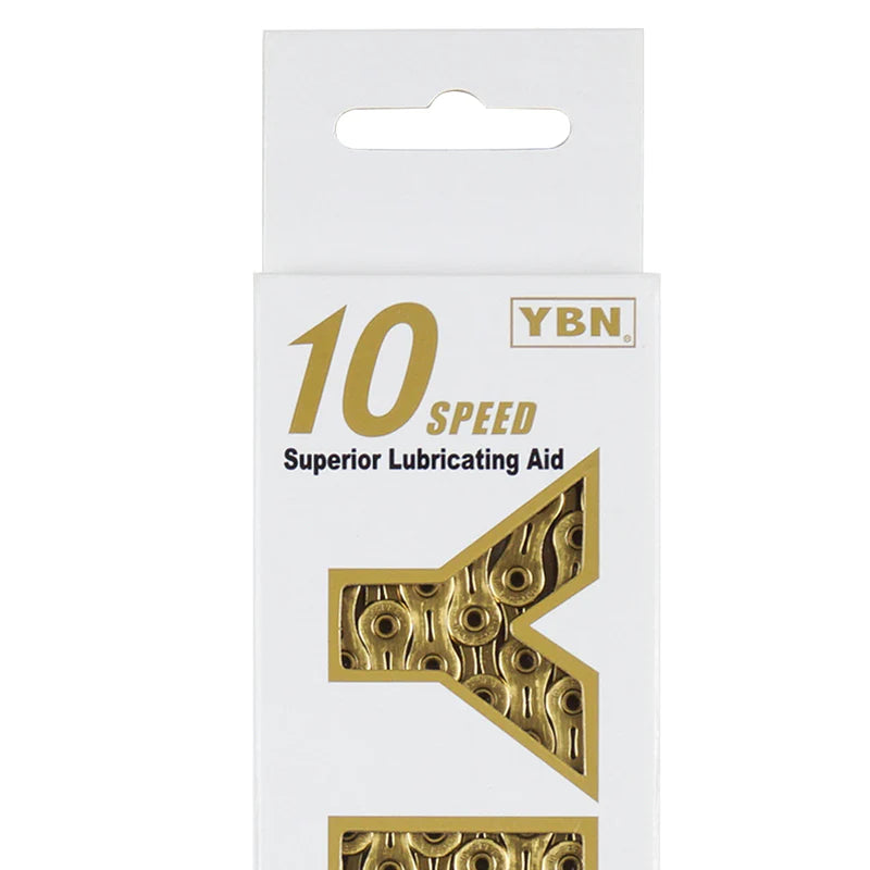 YBN SLA101 Ti Nitride 10 Speed Chain Gold In a Spin Cycles
