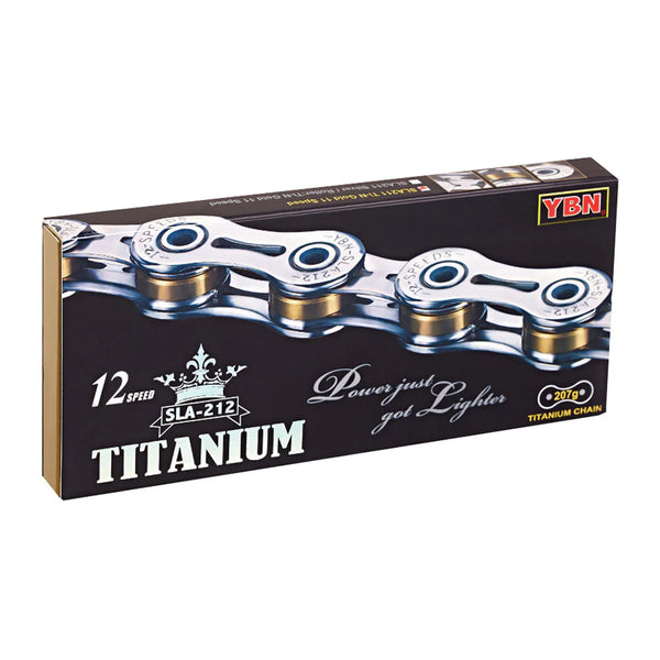 YBN 12 Speed SLA212 6.4 Titanium Chain Gold