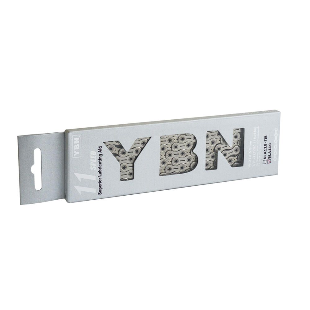 YBN 11 Speed Silver Chain SLA110 222g In a Spin Cycles