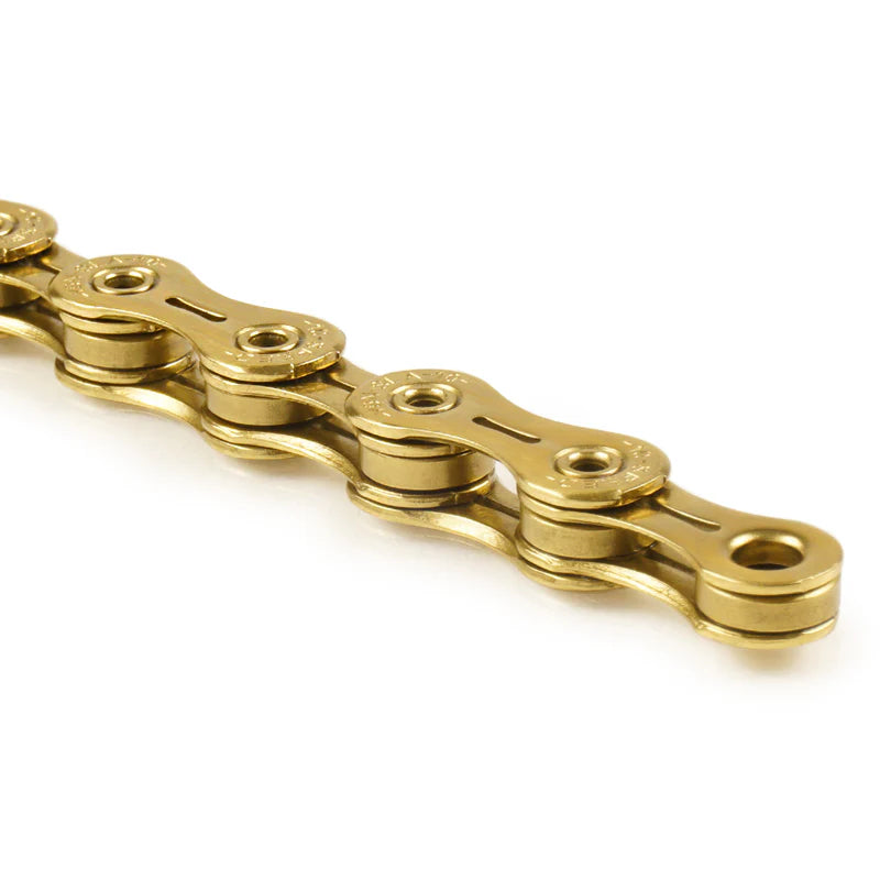 YBN SLA101 Ti Nitride 10 Speed Chain Gold In a Spin Cycles