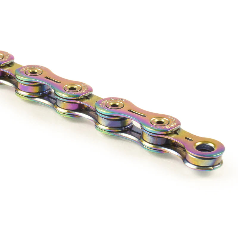 YBN 11 Speed Ti Nitride Rainbow Chain SLA110 222g In a Spin Cycles