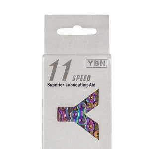 YBN 11 Speed Ti Nitride Rainbow Chain SLA110 222g In a Spin Cycles