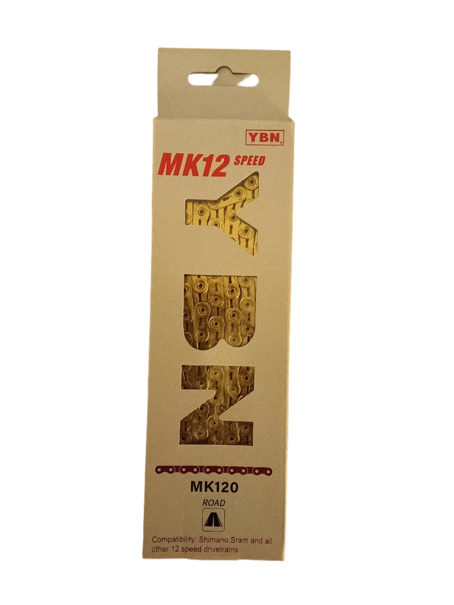 YBN MK120 Gold Flat Top Chain