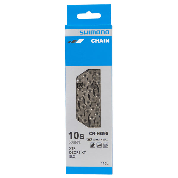 Shimano 10 Speed CN-HG95 Directional HG-X chain, 116L, SIL-TEC