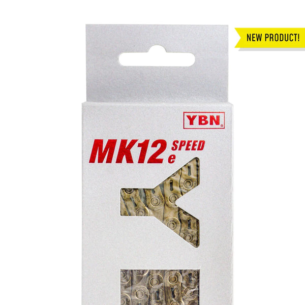 YBN MK-H12e Rose Gold Flat Top Chain 126 Links (MTB, E-Bike, Road)