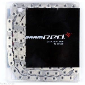 SRAM Red D1 12 Speed Chain Flat top with Powerlock 114L Silver