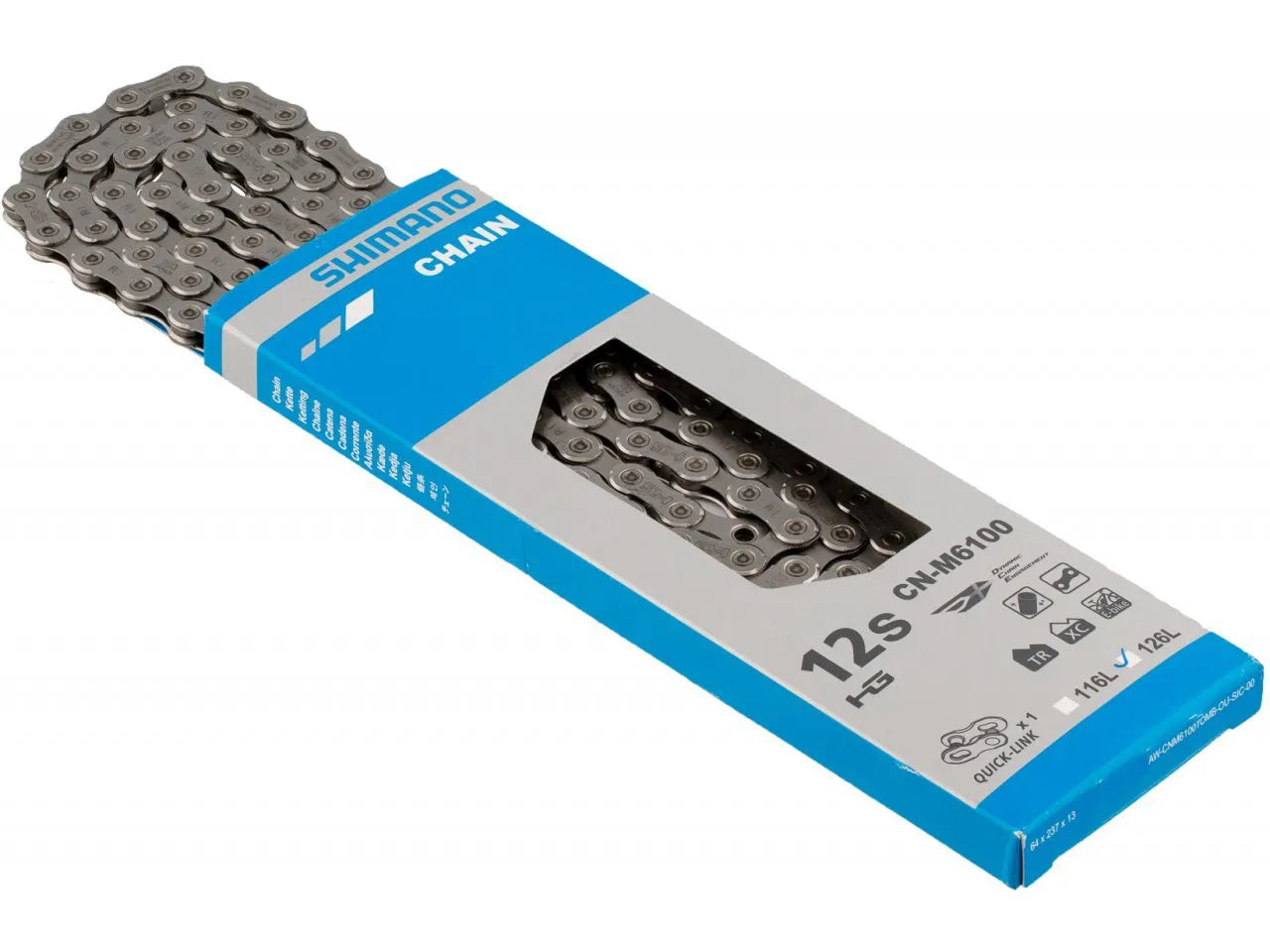 Cadena Shimano DEORE 12 velocidades CN-M6100 Cadena Shimano DEORE 12 velocidades CN-M6100