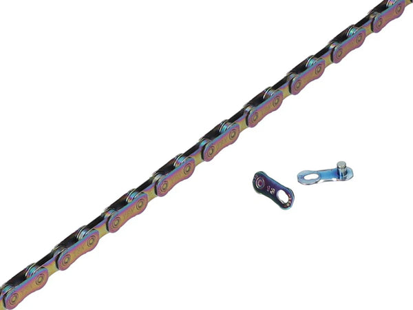 YBN MK-13e Rainbow Flat Top Chain 126 Links (MTB, E-Bike, Road)