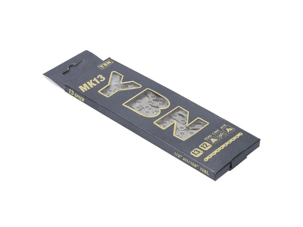 YBN MK-13e Silver Flat Top Chain 126 Links (MTB, E-Bike, Road)