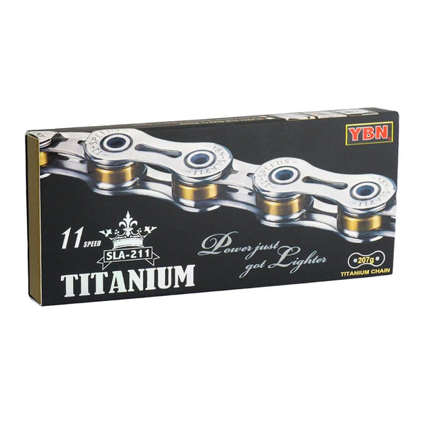 YBN 11 Speed 6.4 Titanium Gold Chain SLA211 (207g)