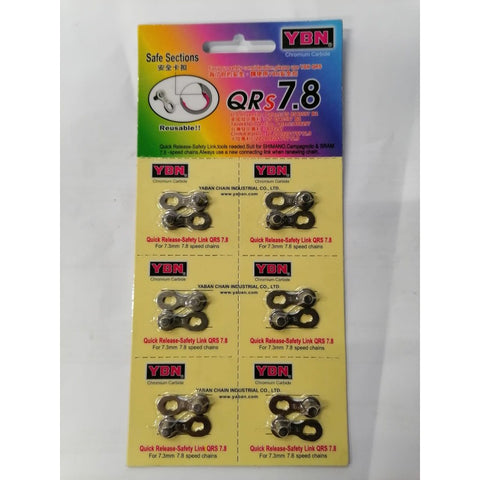 YBN 7 & 8 Speed Master Link Silver QRS-7.8